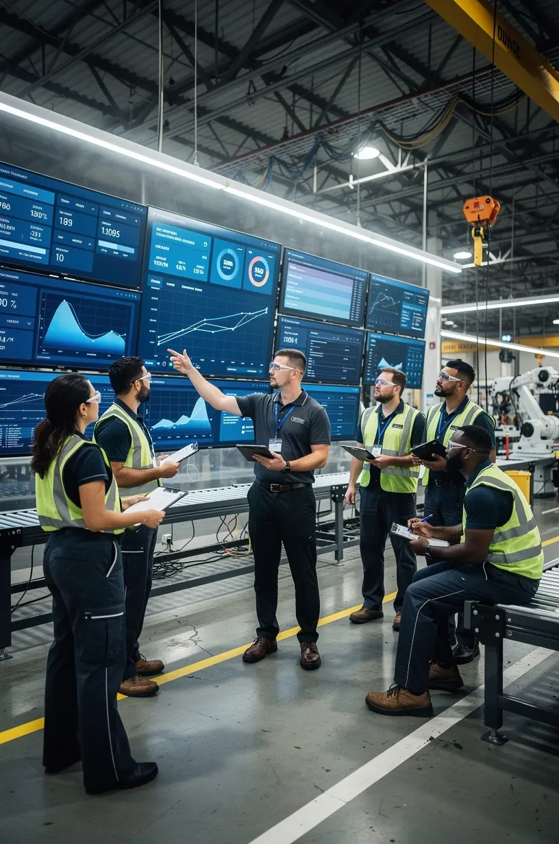 Team evaluating task management systems for efficiency