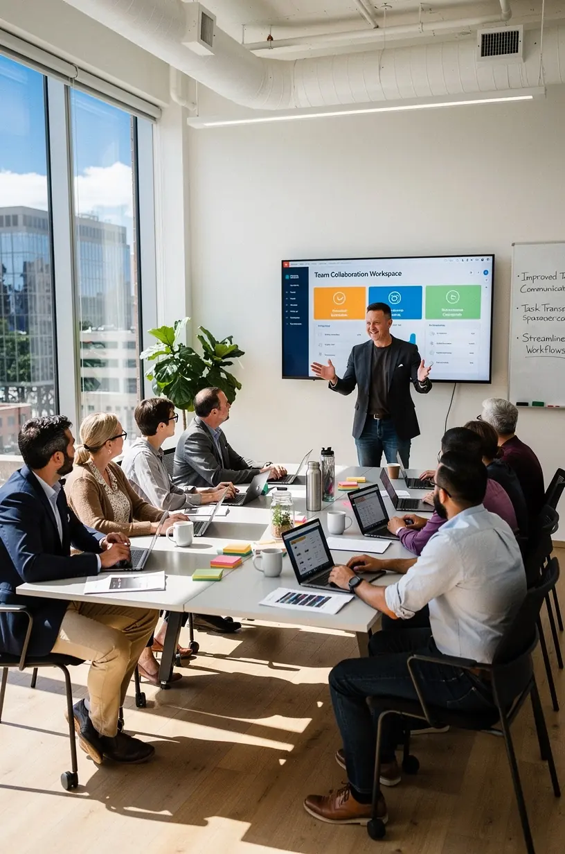 Modern office environment