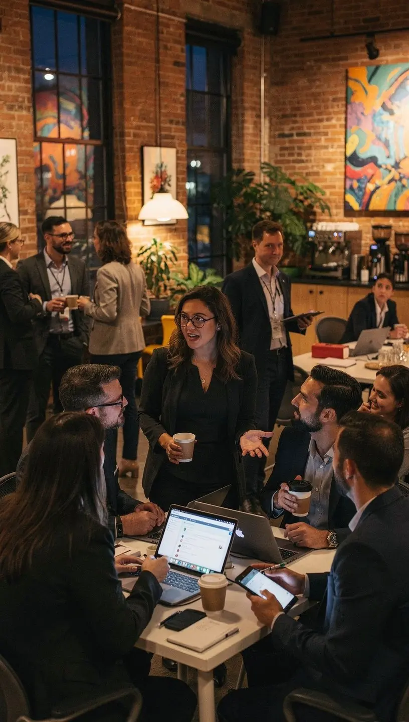 Professional business solutions illustration